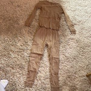 Leveret. Kids pj set. Brown.
